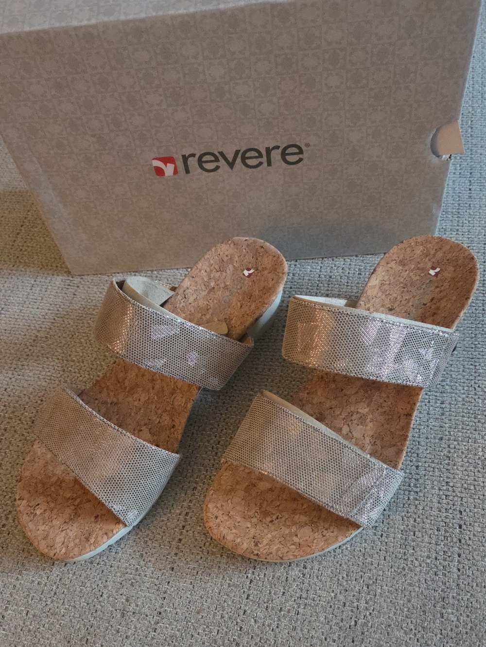 Revere Sorrento Champagne Angle  Sandles